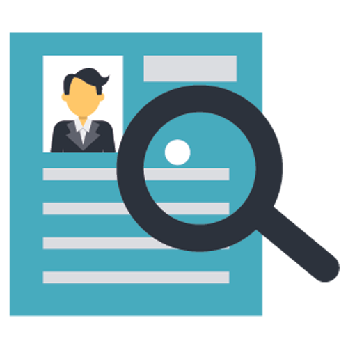 Scanning badges at the entrance